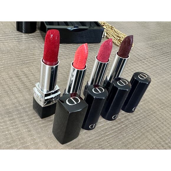 DIOR Rouge Minaudière Clutch with Lipsticks Set *New but No Box* - Picture 11 of 13